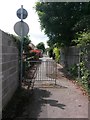 Ensbury Park: Furze Bank Lane heads south