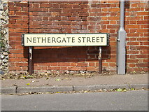 TL9979 : Nethergate Street sign by Geographer