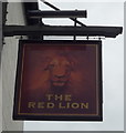 Sign for the Red Lion, Ruddington