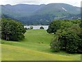 NY3701 : The view from the terrace at Wray Castle by Graham Hogg