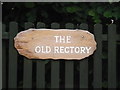 The Old  Rectory sign