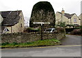 Windmill Road signpost, Minchinhampton