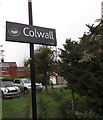 Colwall railway station name sign