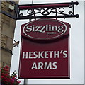 Sign for the Hesketh