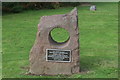 Memorial stone at Blind Veterans UK, Craig-y-Don