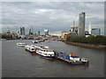 TQ3080 : River Thames, from Waterloo Bridge by Malc McDonald