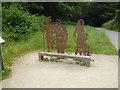 Artwork by the Two Tunnels Greenway