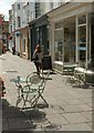 Outdoor tables, Wells Market Place