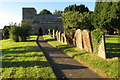 St John the Baptist and its churchyard