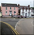 Pink house on a Saundersfoot corner