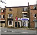 SJ9593 : Two shops on Stockport Road by Gerald England