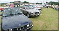 TQ5583 : View of a rake of BMW 325is in Havering Mind's Wings and Wheels event at Damyn's Hall Aerodrome by Robert Lamb
