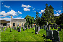 NJ1423 : Church and graveyard in Strath Avon by Peter Moore