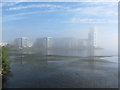 A misty Cardiff Bay