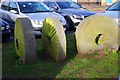 Old millstones, near Manor Croft, Burton upon Trent, Staffs