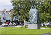 J5081 : The 'Bangor Bell' sculpture, Bangor by Rossographer