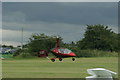 TQ5583 : View of G-LISS landing at Damyns Hall Aerodrome by Robert Lamb