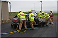 Demonstration at the Baltasound Fire Station Open Day