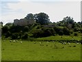 NZ1685 : Grass field in front of Mitford Castle by Graham Robson