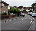 Speed bumps and satellite dishes, Liswerry Road, Alway, Newport