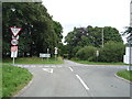 Road junction of National Cycle Route 63 with the A447