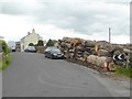 Timber yard at Laithes village