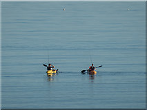 TQ0701 : Kayakers, West Kingston, East Preston, West Sussex by Christine Matthews
