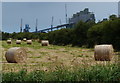 Bales in a field next to Rosper Road