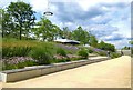 TQ3784 : Flower bed, Queen Elizabeth Olympic Park by Jim Osley