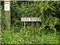 TM0179 : Fen Road sign by Geographer