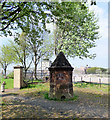 Industrial monument at Citizens Rose Garden