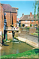 SO8832 : Tewkesbury 1995: over the Mill Avon at Abbey Mills by Ben Brooksbank