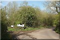 Byway leaving lane on Backwell Hill