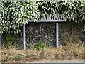 TM0375 : Hinderclay Road sign by Geographer