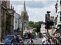 Oxford High Street with Spire of University Church