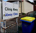 Clinig Alway/Alway Clinic name board, Newport