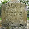 Names on South Newington war memorial