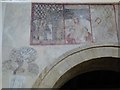 SP4033 : Wall painting in South Newington church #2 by Philip Halling