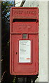 Close up, Elizabeth II postbox on West End, Skerne