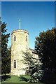 TG0010 : St Peter's Church, round tower by Tiger