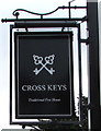 Cross Keys name sign, Dinas Powys