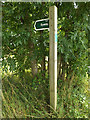 TM0176 : Byway sign off Wattisfield Road by Geographer