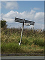 TL9675 : Roadsign on the B1111 Barningham Road by Geographer