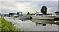 Boats moored on Old River Ancholme at Brigg