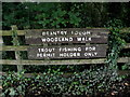 H7454 : Sign, Brantry Lough Woodland Walk by Kenneth  Allen