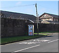 Advert on a BT phonebox, Allt-yr-yn View, Newport