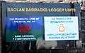 Raglan Barracks Lodger Units board, Newport