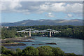 SH5571 : Menai Suspension Bridge, Anglesey by Brian Deegan