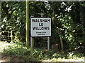 Walsham Le Willows Village Name sign on Summer Road