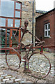 Sculpture alongside the Leeds Liverpool canal